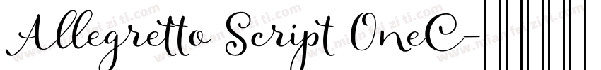 Allegretto Script OneC字体转换